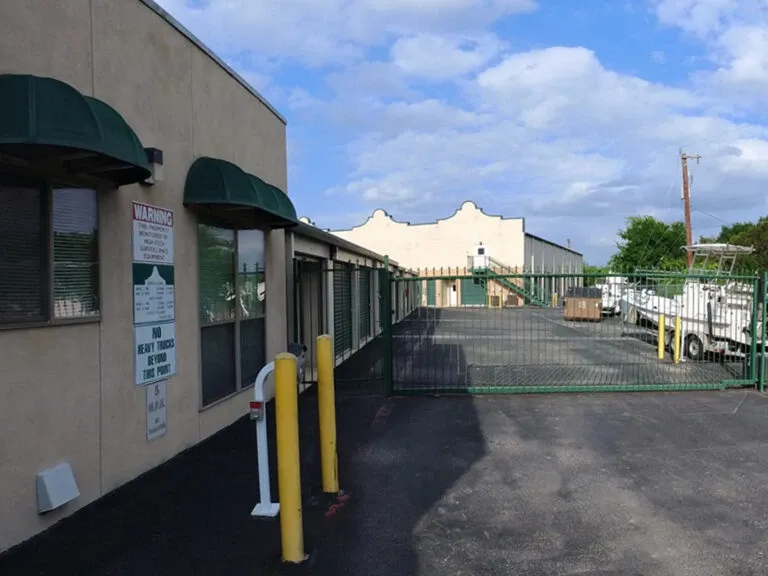 Gate access to storage facility. 